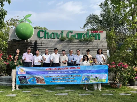 Liên chi hội Đào tạo Du lịch Việt Nam tham quan và khảo sát tuyến điểm du lịch tại Long An
